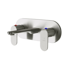 Jaquar Wall Mounted Basin Mixer Opal Prime OPP-SSF-15433PM - Stainless Steel