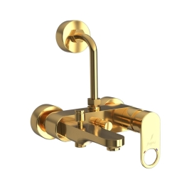 Jaquar 3 Way Wall Mixer Ornamix Prime ORP-GLD-10125PM Normal Flow - Full Gold Finish