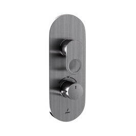Jaquar 3 Way Thermostatic Diverter Ornamix Prime ORP-SSF-10683PM Normal Flow - Stainless Steel Finish