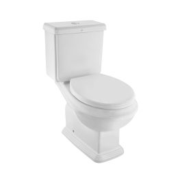 Jaquar Floor Mounted White 2 Piece WC Queen's Prime QPS-WHT-7753S250UFPMZ with S-Trap