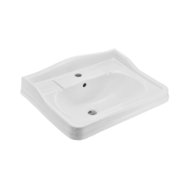 Jaquar Wall Mounted Rectangle Shaped White Basin Area Queen's Prime QPS WHT 7803PM