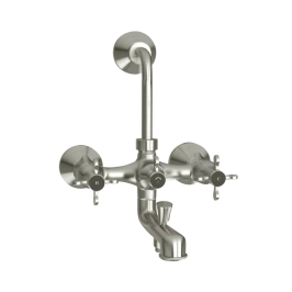 Jaquar 3 Way Wall Mixer Queens Prime QQP-SSF-7281PM Normal Flow - Stainless Steel Finish