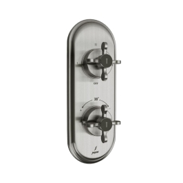 Jaquar 3 Way Thermostatic Diverter Queens Prime QQP-SSF-7683PM Normal Flow - Stainless Steel Finish