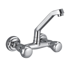Cavier Wall Mounted Regular Kitchen Sink Mixer Quantico QT-19-151 with Swinging Spout in Chrome Finish