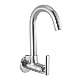 Cavier Wall Mounted Regular Kitchen Sink Tap Ruby RB-34-135 with Swinging Spout in Chrome Finish