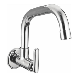 Cavier Wall Mounted Regular Kitchen Sink Tap Ruby RB-34-139 with Swinging Spout in Chrome Finish