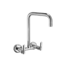 Cavier Wall Mounted Regular Kitchen Sink Mixer Ruby RB-34-152 with Swinging Spout in Chrome Finish