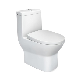 Hindware Floor Mounted White 1 Piece WC Rene RENE 92088 with S-Trap