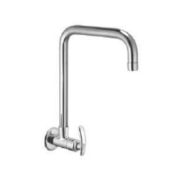 Cavier Wall Mounted Regular Kitchen Sink Tap Rainy RN-50-140 with Swinging Spout in Chrome Finish