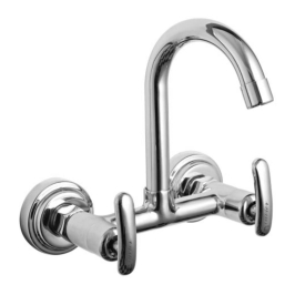 Cavier Wall Mounted Regular Kitchen Sink Mixer Rainy RN-50-147 with Swinging Spout in Chrome Finish