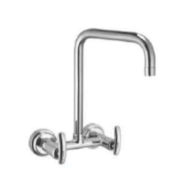 Cavier Wall Mounted Regular Kitchen Sink Mixer Rainy RN-50-152 with Swinging Spout in Chrome Finish