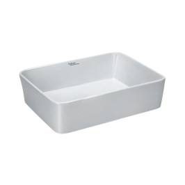 Hindware Table Top Rectangle Shaped White Basin Area RUBBIC 91041