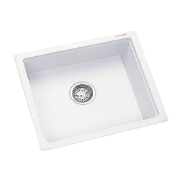 Sincore Quartz Sink ARIEL BIG ( 21 x 18 inches )  -  White