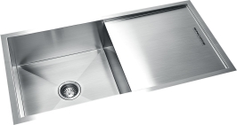 Sincore Stainless Steel Sink Hand Crafted Series SOLITAIRE SMALL ( 36 x 18 inches ) - Matt