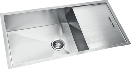 Sincore Stainless Steel Sink Hand Crafted Series STYLUS SMALL ( 36 x 18 inches ) - Matt