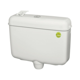 Hindware External Wall Mounted Cistern Without Frame SLEEK ESSENCE DUAL FLUSH ISI - White