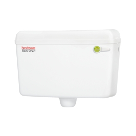 Hindware External Wall Mounted Cistern Without Frame SLEEK SMART - White