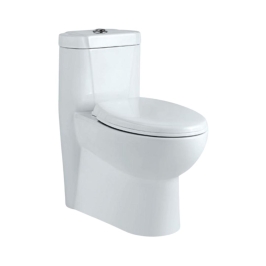 Jaquar Floor Mounted White 1 Piece WC Solo SLS-WHT-6851P180PP with P-Trap