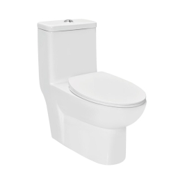 Jaquar Floor Mounted White 1 Piece WC Solo SLS-WHT-6851S300PP with S-Trap