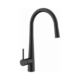 Simoll Table Mounted Pull-Out Kitchen Sink Mixer Magnum SM-2270 with Swinging Spout in Matt Black Finish