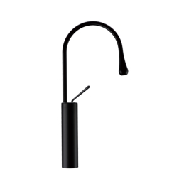 Simoll Table Mounted Pull-Down Kitchen Sink Mixer Cruze SM-4015 with Swinging Spout in Matt Black Finish