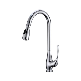 Simoll Table Mounted Pull-Down Kitchen Sink Mixer Spirit SM-6050 with Extractable Hand Shower Spout in Chrome Finish