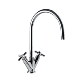 Jaquar Table Mounted Regular Kitchen Sink Mixer Solo SOL-6319B with Swinging Spout in Chrome Finish