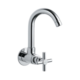 Jaquar Wall Mounted Regular Kitchen Sink Tap Solo SOL-6347 with Swinging Spout in Chrome Finish