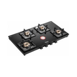 Sunflame 4 Burner Cooktop Solitaire Series SOLITAIRE 4B BK