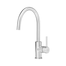 Reginox Table Mounted Regular Kitchen Sink Mixer SPRING with Extractable Hand Shower Spout in Stainless Steel Finish