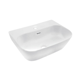 Parryware Table Top or Wall Mounted Rectangle Shaped White Basin Area Svelte SVELTE C8970