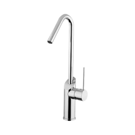 Hafele Table Mounted Regular Kitchen Sink Mixer SWING with Swinging Spout in Brushed Chrome Finish