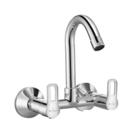 Parryware Wall Mounted Regular Kitchen Sink Mixer Pluto T0745A1 with Swinging Spout in Chrome Finish