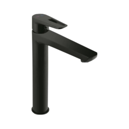 Parryware Table Mounted Tall Boy Basin Mixer Nightlife T4946A5 - Shiny Black