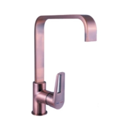 Parryware Table Mounted Regular Kitchen Sink Mixer Nightlife T4950A6 with Swinging Spout in Red Copper Finish