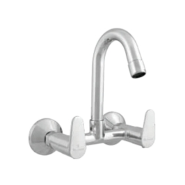 Parryware Wall Mounted Regular Kitchen Sink Mixer Uno T5035A1 with Swinging Spout in Chrome Finish