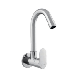 Parryware Wall Mounted Regular Kitchen Sink Tap Ovalo T5521A1 with Swinging Spout in Chrome Finish