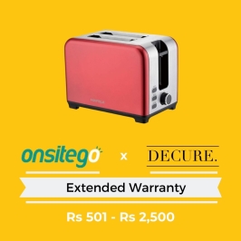 OnsiteGo Extended Warranty For Toaster / Sandwich Maker (Rs 501-2500)