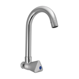 Essco Wall Mounted Regular Kitchen Sink Tap Tropical TQT-522S with Swinging Spout in Chrome Finish