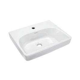 Parryware Wall Mounted Rectangle Shaped White Basin Area Uno UNO C042L