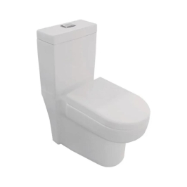 Hindware Floor Mounted White 1 Piece WC Venice VENICE 92509 with S-Trap
