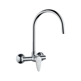 Jaquar Wall Mounted Regular Kitchen Sink Mixer Vignette Prime VGP-81165 with Swinging Spout in Chrome Finish