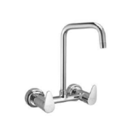 Cavier Wall Mounted Regular Kitchen Sink Mixer Volta VL-10-152 with Swinging Spout in Chrome Finish
