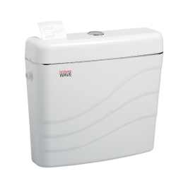 Hindware External Wall Mounted Cistern Without Frame WAVE - White