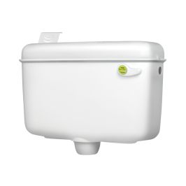 Hindware External Wall Mounted Cistern Without Frame SLEEK ESSENCE SINGLE FLUSH - White