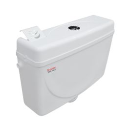 Hindware External Wall Mounted Cistern Without Frame SLEEK FRESH DUAL FLUSH - White